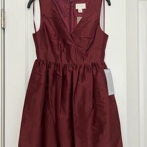 NWT J. Crew Weddings Rich Burgundy Dress